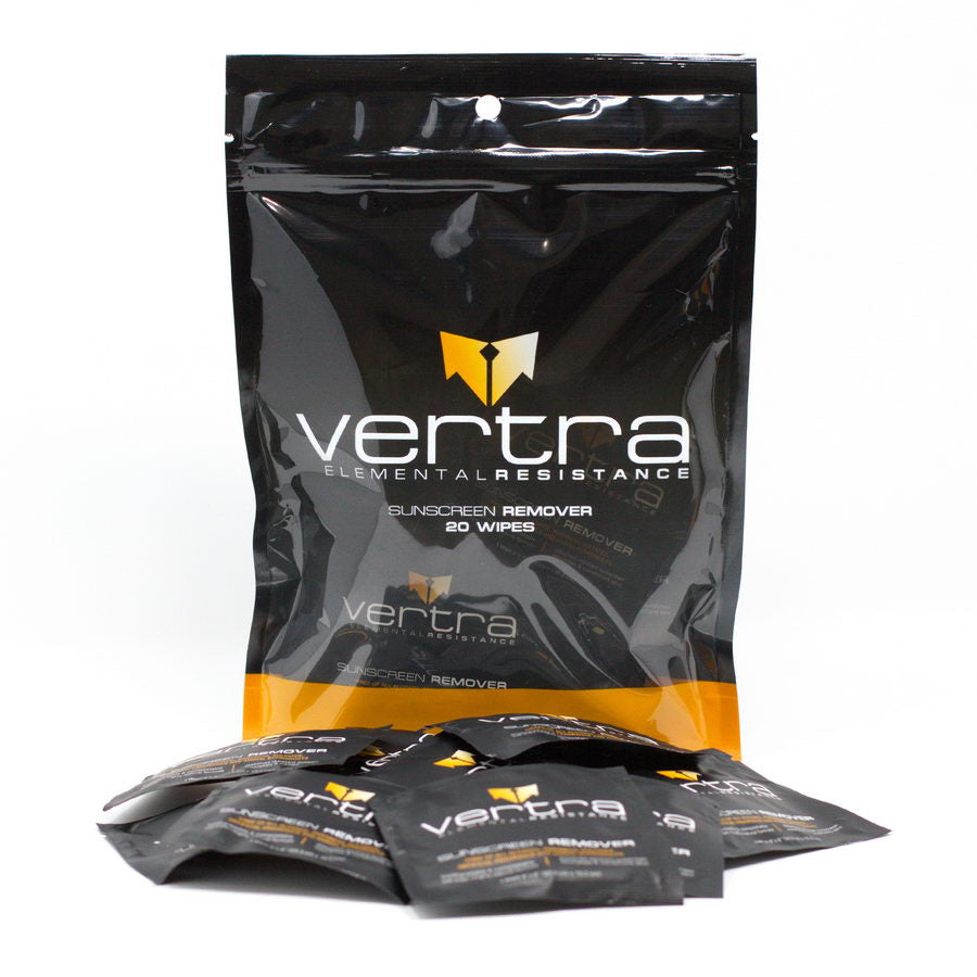 Vertra Sunscreen Remover Wipes 20 Pack
