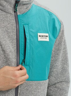 Burton Men's Hayrider Sweater Full Zip Fleece 2020 - Sun 'N Fun Specialty Sports 