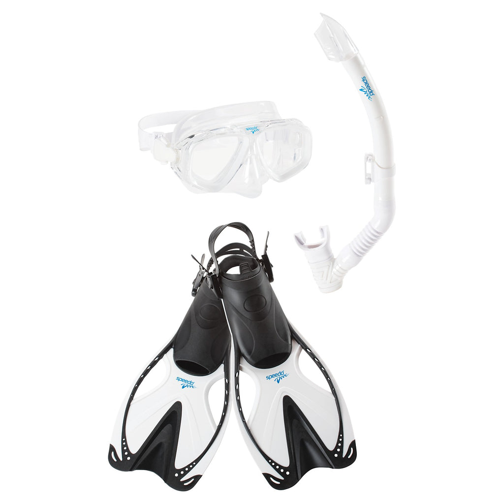 Speedo Adult Adventure Mask/Snorkel/Fin Set - Sun 'N Fun Specialty Sports 